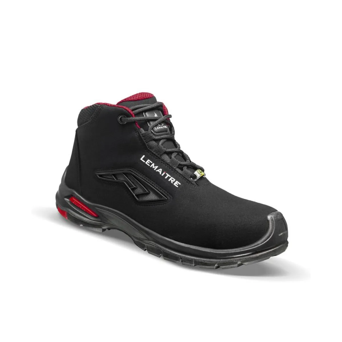 Lemaitre Riley High S3 ESD HIKER — Black/Red